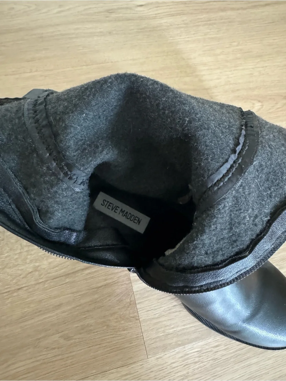 Steve Madden Black Tall Boots - Picture 5 of 6